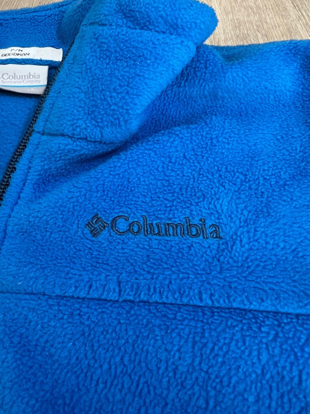 Youth Columbia Blue Full-Zip Fleece Jacket - Picture 2 of 8